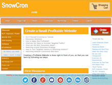 Tablet Screenshot of ecommerce.snowcron.com